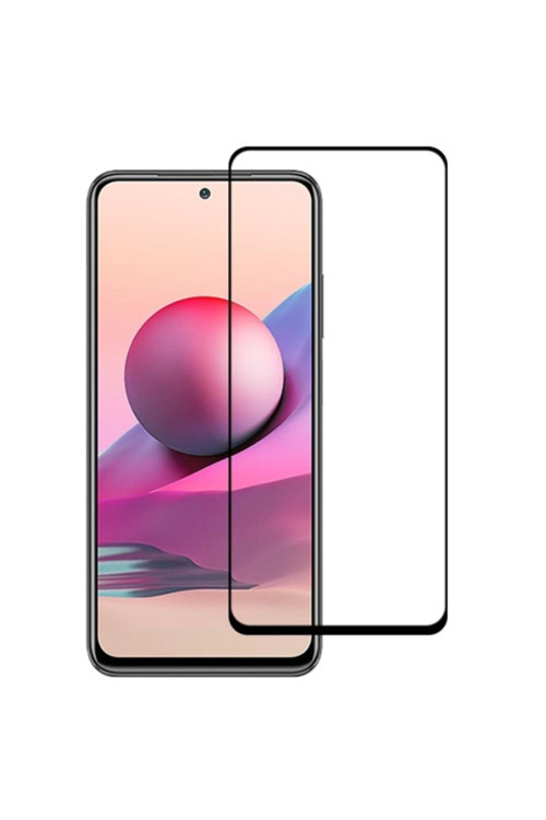 Xiaomi Redmi Note 10S Uyumlu Full Glue Full Kaplama Tempered Cam Ekran Koruyucu
