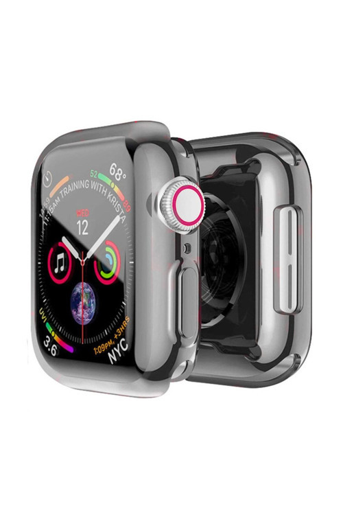 Watch 7 45Mm Uyumlu 360 Koruma Ultra Slim Silikon Kılıf Füme