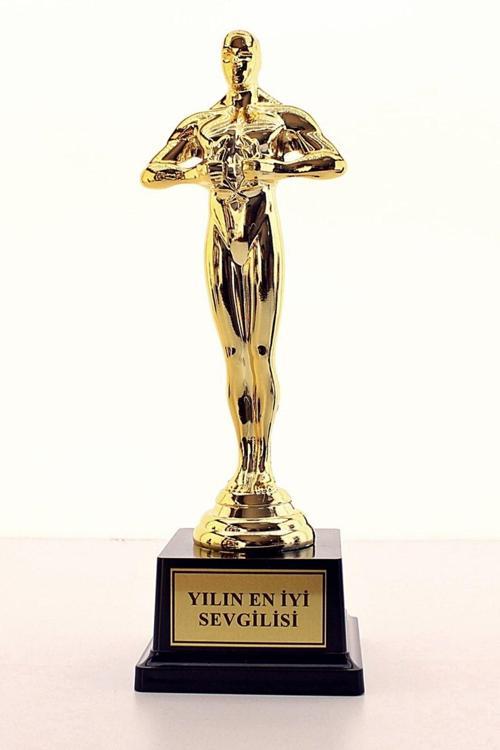 Eşe Sevgiliye Anneye Babaya Yılın En İyi Sevgilisi Oscarı Ödülü Hediye Büyük Boy