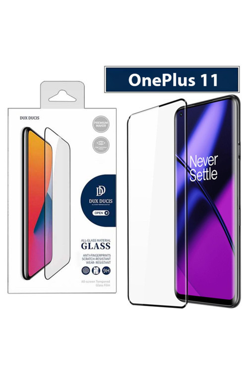 Oneplus 11 Full Kaplama Cam Ekran Koruyucu-Siyah