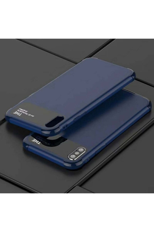 Iphone X Xs 10 Fit Premium Silikon+ Cam Kılıf - Lacivert