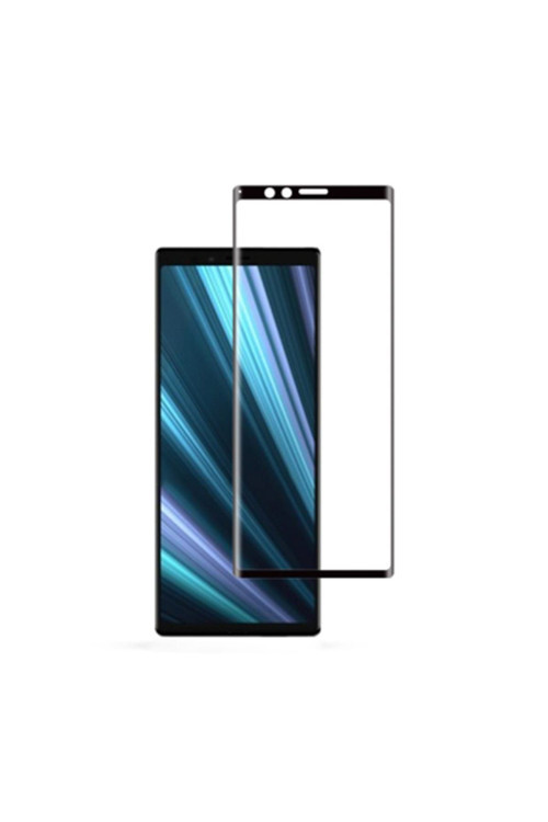 Sony Xperia 1(Xz4) 3D Kavisli Full Kırılmaz Cam Ekran Koruyucu Siyah