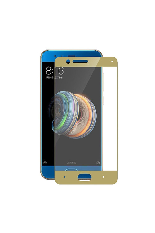 Xiaomi Mi Note 3 3D Full Kaplama Kırılmaz Cam Ekran Koruyucu Gold