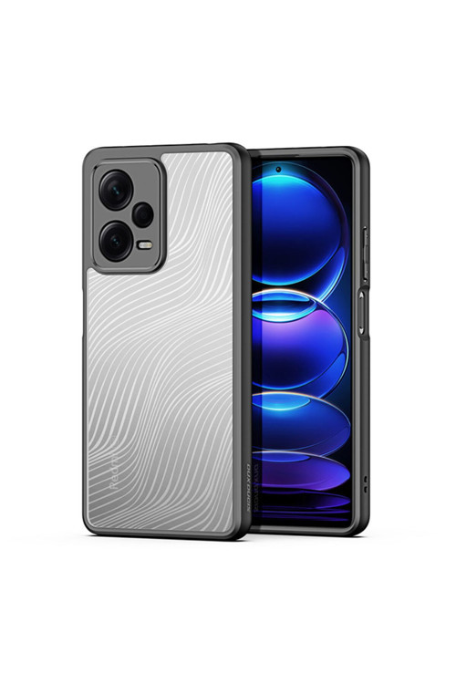 Redmi Note 12 Pro Plus 5G Aimo Series Premium Buzlu Sert Pc-Tpu Kılıf Siyah