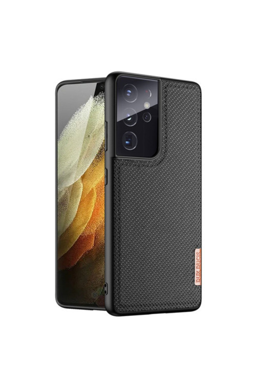 Dux Ducis Sm Galaxy S21 Ultra Kılıf Fino Series Premium Arka Koruma Kılıf Siyah