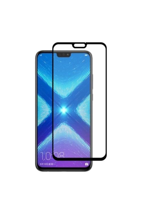 Huawei Honor 8X 3D Full Kaplama Kırılmaz Cam Ekran Koruyucu Siyah