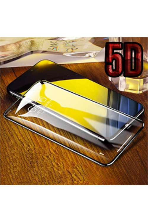 Ally İphone Xs Max 5D Kavisli Full Cam Ekran Koruyucu Siyah