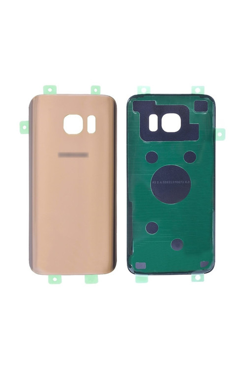 Ally Samsung Galaxy S7 G930 Için Arka Pil Kapağı Lens Gold