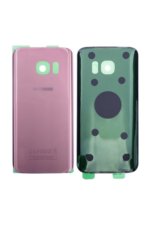 Ally Samsung Galaxy S7 G930 Için Arka Pil Kapağı Lens Rose Gold