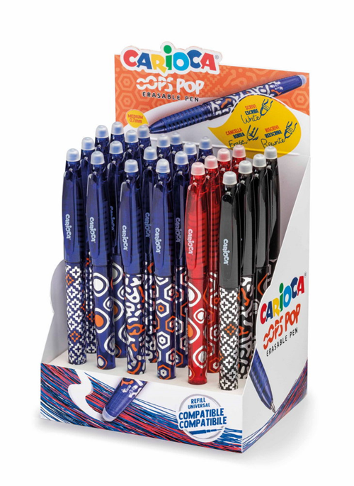 OOPS POP SİLİNEBİLİR TÜKENMEZ KALEM 24'LÜ STAND