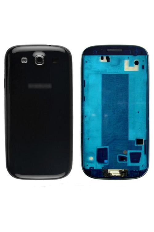 Samsung Galaxy S3 I9300 Için Full Kasa Kapak Siyah