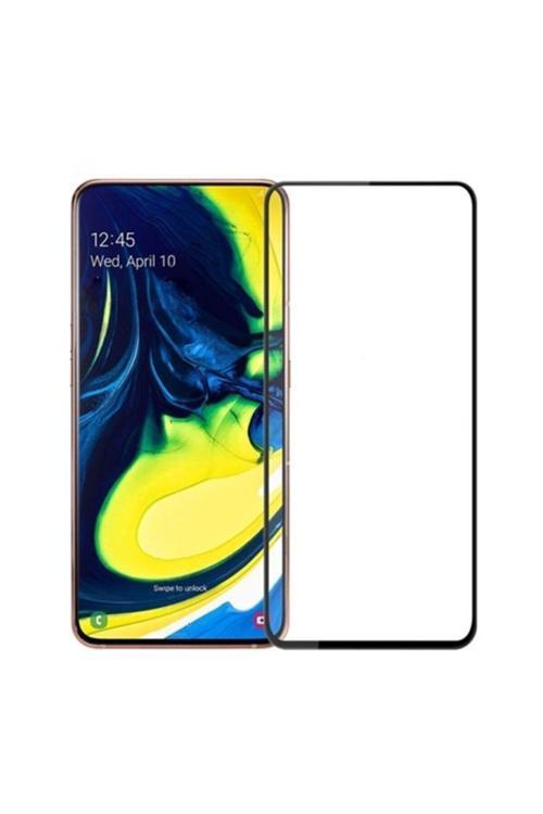 Ally Samsung Galaxy A80-A90 3D Full Kırılmaz Cam Ekran Koruyucu Siyah