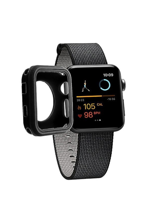 Ally Apple Iwatch 38Mm 2,3 Ultra Koruma Soft Silikon Kılıf Siyah