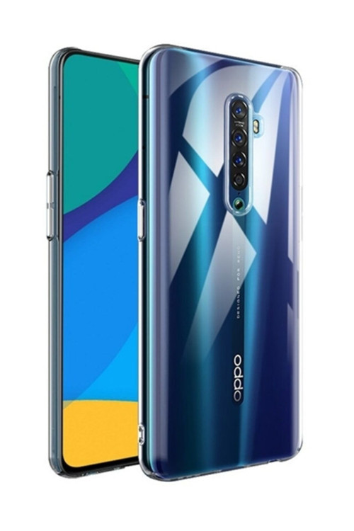 Oppo Reno 2 Ultra Slim Fit Şeffaf Silikon Kılıf Şeffaf