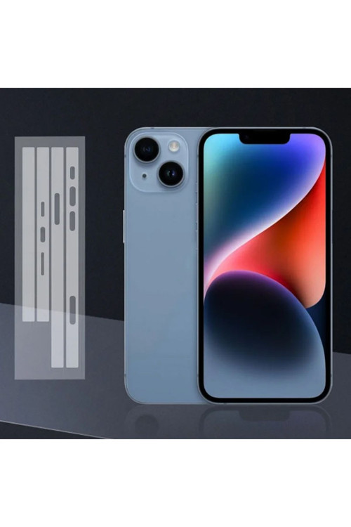 İphone 15 Plus Hidrojel Hayalet Yan Alt Üst Kaplama Koruyucu Film Şeffaf