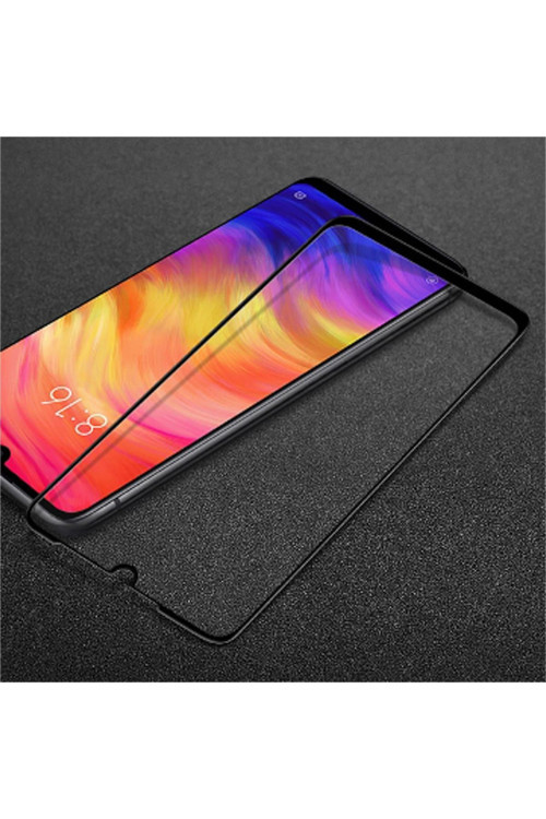 Xiaomi Redmi Note 7 3D Full Kırılmaz Cam Ekran Koruyucu Siyah