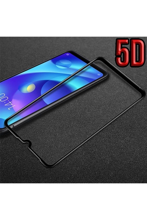 Xiaomi Mi Play 5D Kavisli Full Kaplama Kırılmaz Cam Ekran Koruyucu Siyah