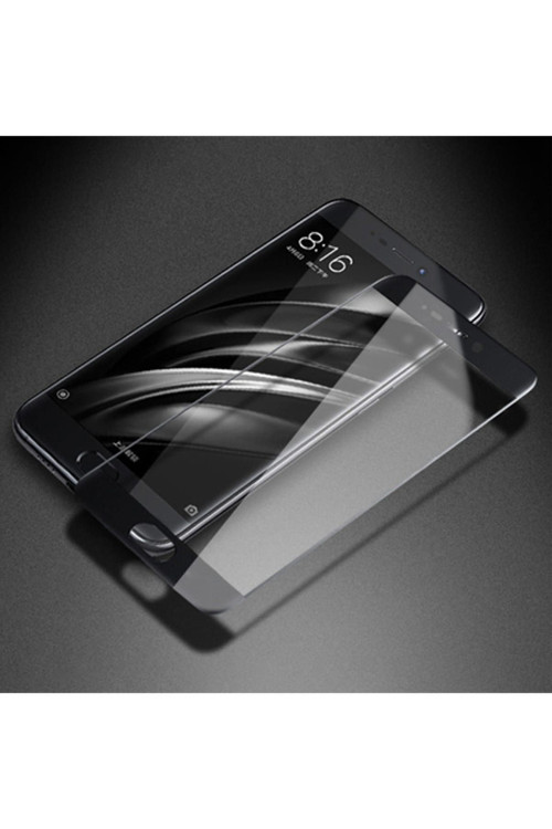 Meizu M6 Note Full Kaplama Kırılmaz Cam Ekran Koruyucu Siyah