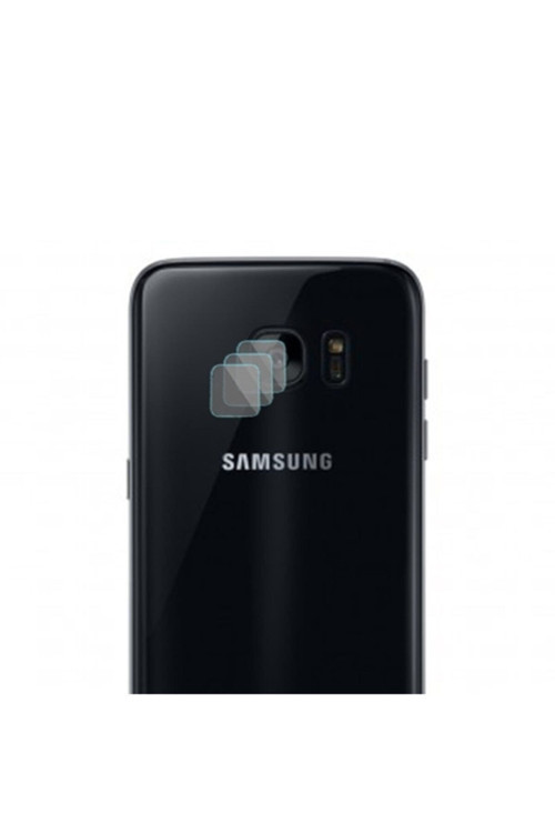 Gor Samsung Galaxy S7 Edge Nano Kamera Koruyucu 3 Adet Set - Şeffaf