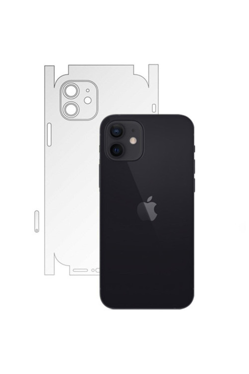 Iphone 12 Mini 5.4 Hidrojel Hayalet Arka Yan Tam Kaplama Koruyucu Film Şeffaf