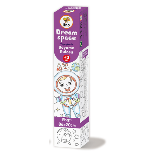 YAPIŞKANLI BOYAMA RULOSU DREAM SPACE 86X20 CM