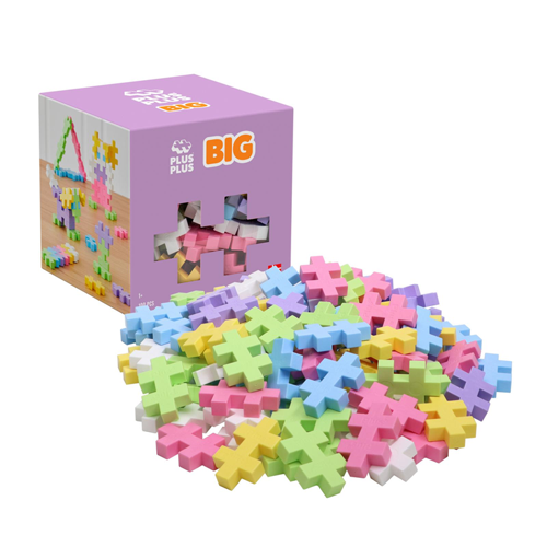PLUS-PLUS BIG PASTEL/ 100 PCS