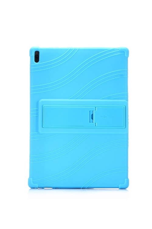 Lenovo Tab 4 10 (Tb-X304,X704 Standlı Silikon Kılıf Açık Mavi