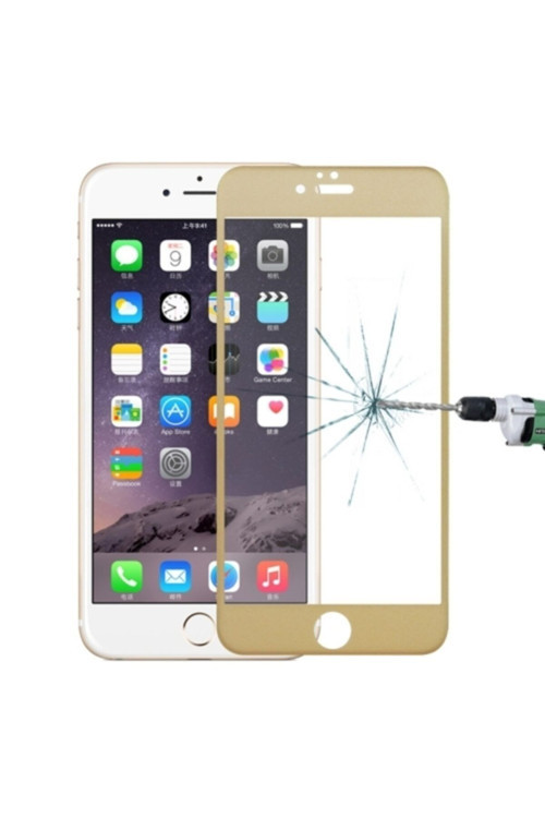 Iphone 6 Plus 6S Plus 3D Full Kaplama Cam Ekran Koruyucu - Gold