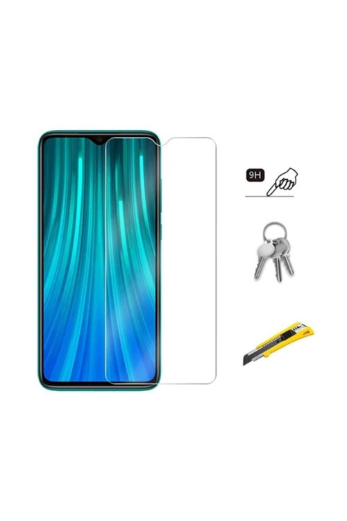 Xiaomi Redmi Note 8 Pro,Realme 5 Tempered Kırılmaz Cam Ekran Koruyucu Şeffaf