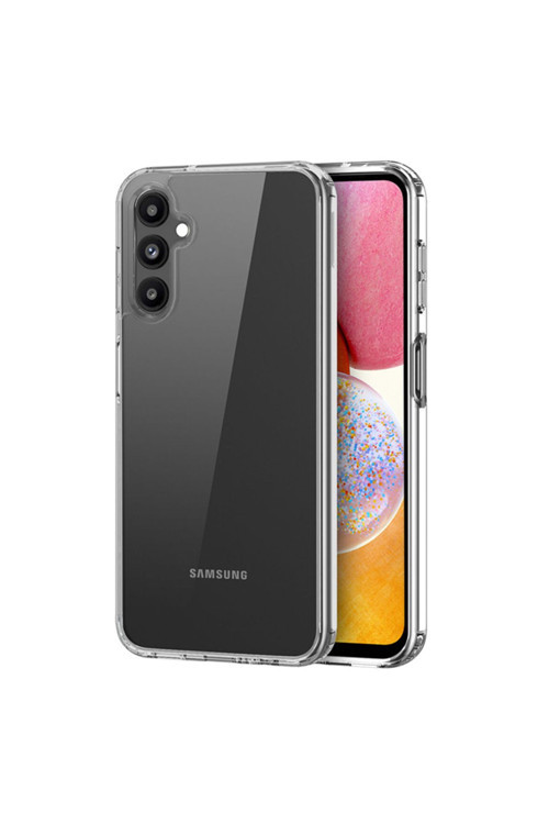 Sm Galaxy A14 5G Clin Series Shockproof Şeffaf Silikon Kılıf Şeffaf