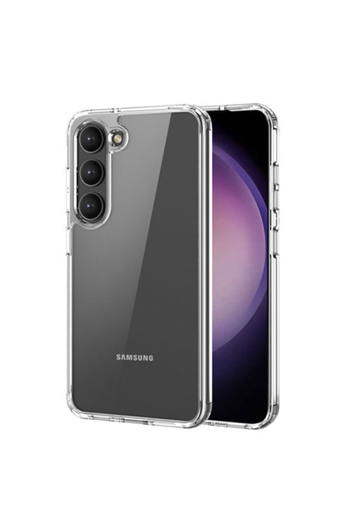 Sm Galaxy S23 Clin Series Shockproof Şeffaf Silikon Kılıf Şeffaf