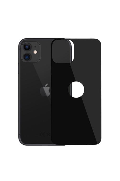 Iphone 11 6.1 Inch 2019 Full Arka Koruma Tempered Kırılmaz Cam - Siyah