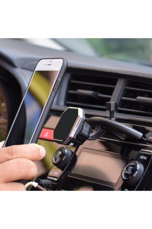 Mıkantıslı 360 Doner Araç Cd Yuvası Telefon Tutucu Siyah,Gri