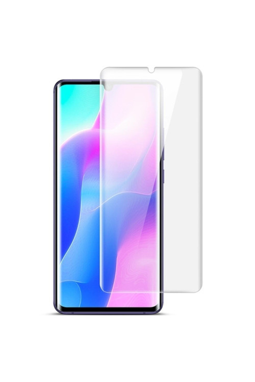 Gor Xiaomi Mi Note 10 Lite 3D Kavisli Darbe Emici Full Ekran Koruyucu 2 Adet Set - Şeffaf