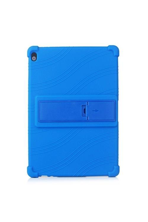 Lenovo Tab M10-P10 10.1 Standlı Silikon Kılıf Mavi