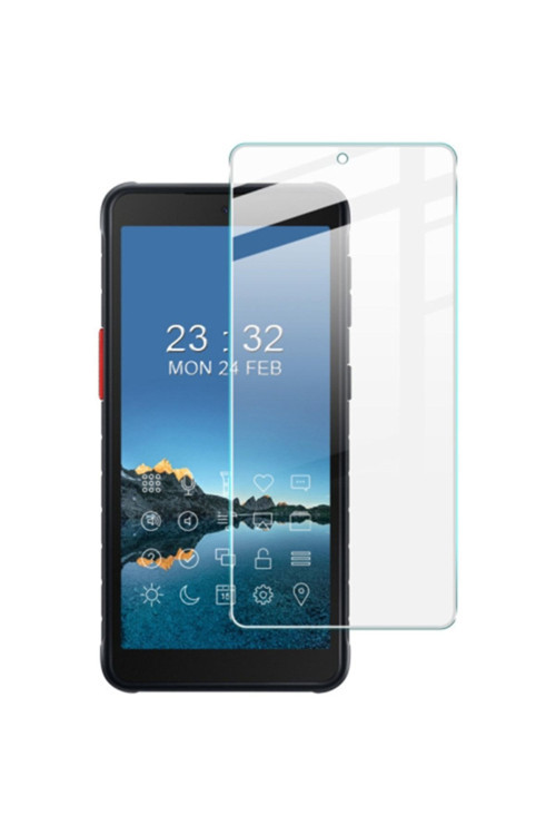 Ally Samsung Galaxy X Cover 5 Tempered Cam Şeffaf Ekran Koruyucu Şeffaf