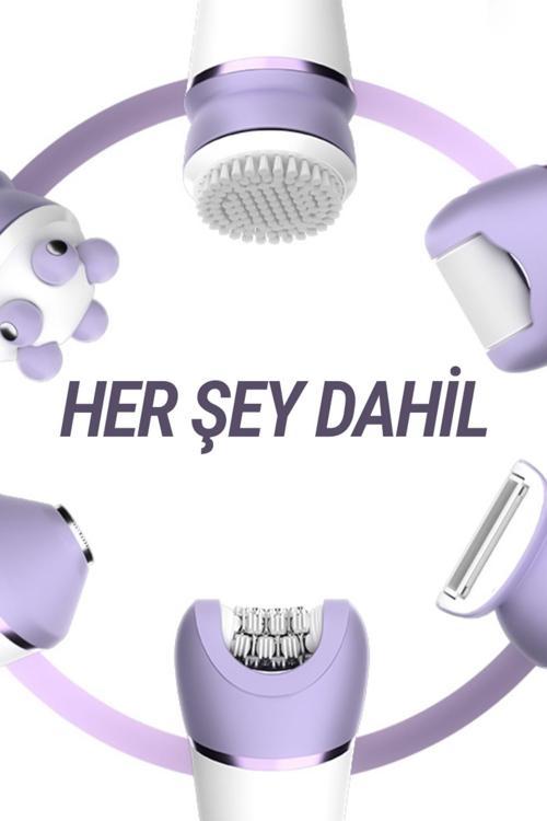 36 Cımbızlı Masaj Pedikür Epilatör (Yüz Koltuk Altı Bikini Bölgesi Bacak) Islak Ve Kuru Kablosuz