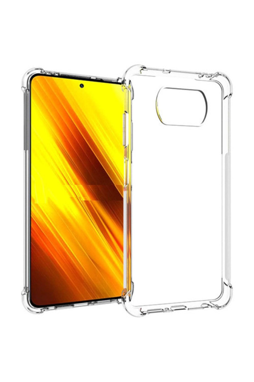 Ally Poco X3 Anti-Drop Silikon Kılıf Shockproof Kılıf Şeffaf