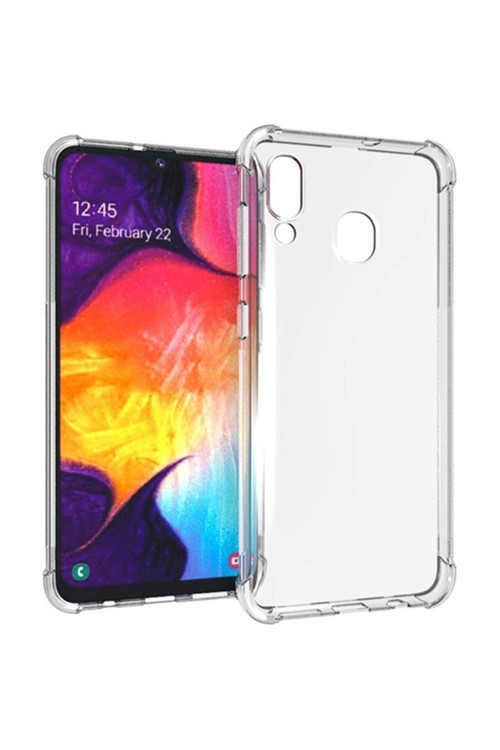 Ally Sm Galaxy A20E Anti-Drop Darbe Emici Silikon Kılıf Şeffaf