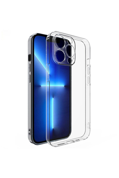 Iphone 13 Pro Max Kılıf Kamera Korumalı Ultra Ince Şeffaf Silikon Kılıf Şeffaf