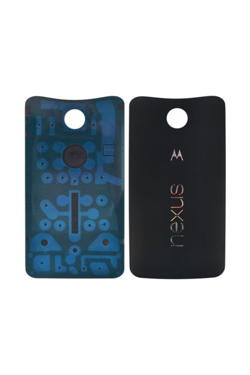 Motorola Google Nexus 6 Arka Pil Batarya Kapağı Siyah