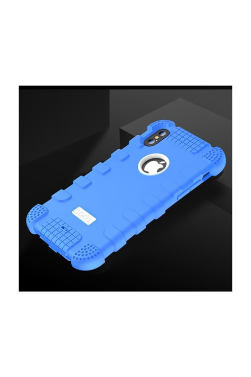 Hoco İphone X Xs 360 Zırh Koruma Silikon Kılıf Mavi