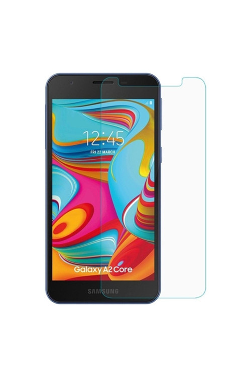 Samsung Galaxy A2 Core Tempered Kırılmaz Cam Ekran Koruyucu - Şeffaf
