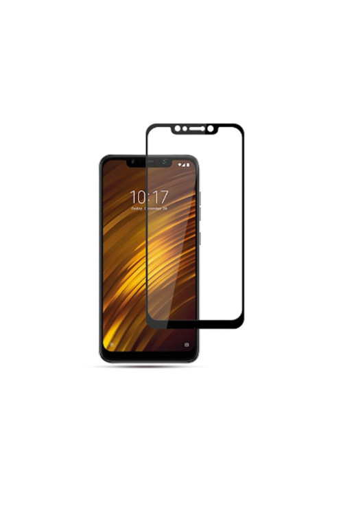 Xiaomi Pocophone F1 3D Full Kaplama Kırılmaz Cam Ekran Koruyucu Siyah