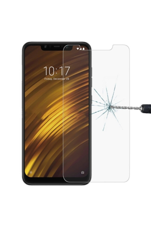 Xiaomi Pocophone F1 Kırılmaz Cam Ekran Koruyucu - Şeffaf