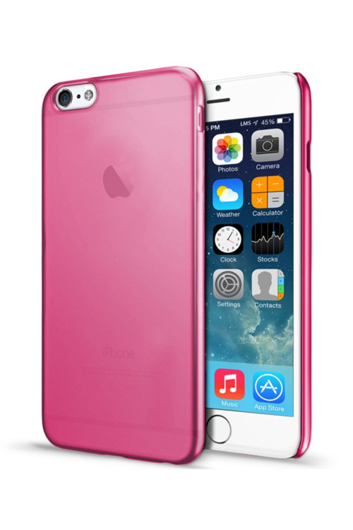 Iphone 6S Iphone 6 Şeffaf Soft Ultra Ince Silikon Kılıf - Pembe