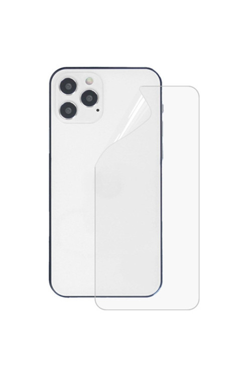 Iphone 12 Pro Max 6.7 Membran Nano Hidrojel Film Arka Koruyucu Hayalet Arka Koruyucu - Şeffaf