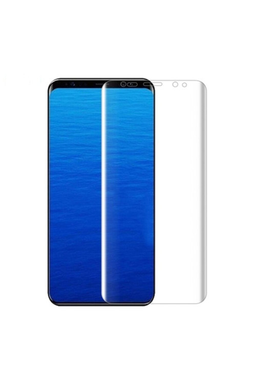 Galaxy Note 9 3D Kavisli Şeffaf Darbe Emici Ekran Koruyucu Pet - Şeffaf