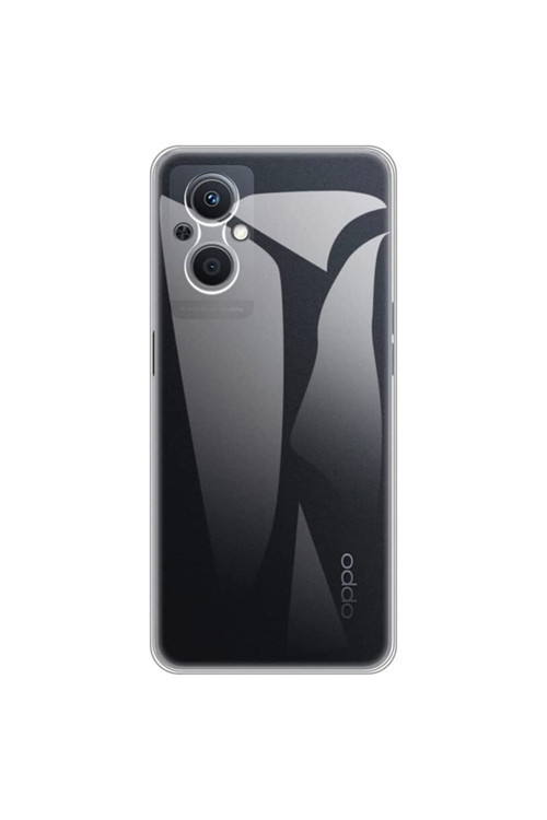 Oppo A96 5G Kılıf Kamera Korumalı Ultra Ince Şeffaf Silikon Kılıf Şeffaf