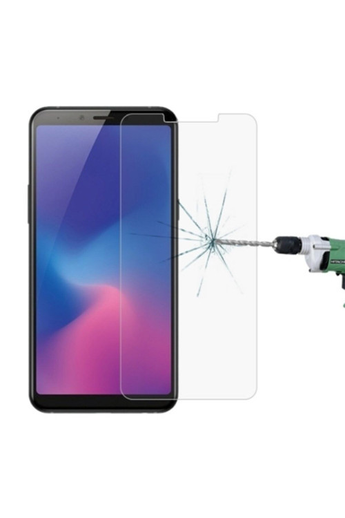Samsung Galaxy A6S Kırılmaz Cam Ekran Koruyucu - Şeffaf